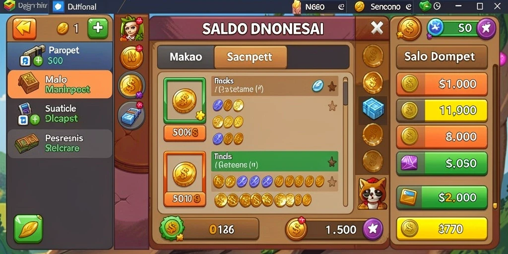 Mode permainan yang seru dan menantang.