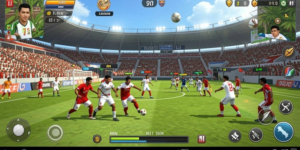 Screenshot menampilkan fitur multiplayer saat pemain berkompetisi.
